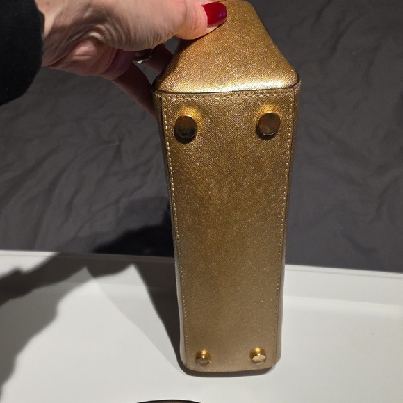 Michael Kors Gold Satchel Bag - Picture 6 of 16